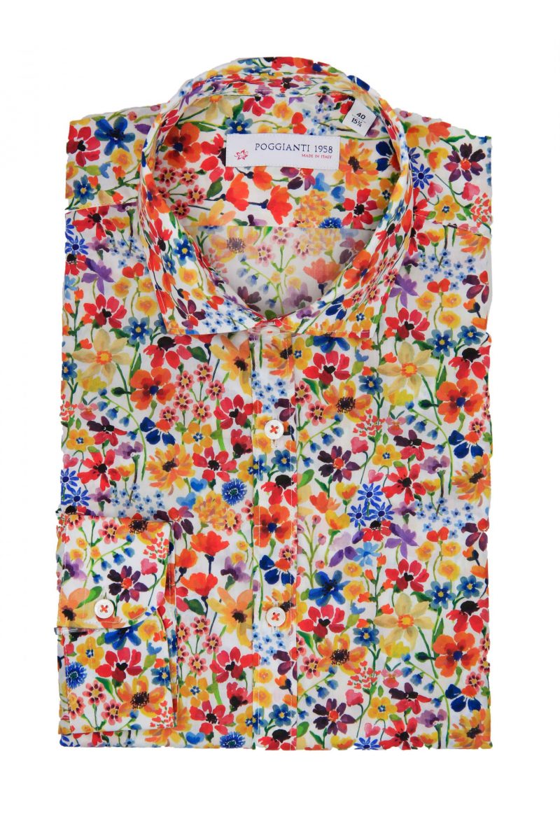 Camicia Fantasia Collo Morbido Multicolore