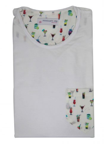 T-shirt cotone 820-01 White