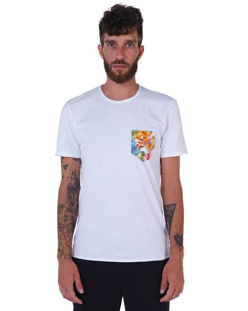 T-shirt cotone 853-01 White