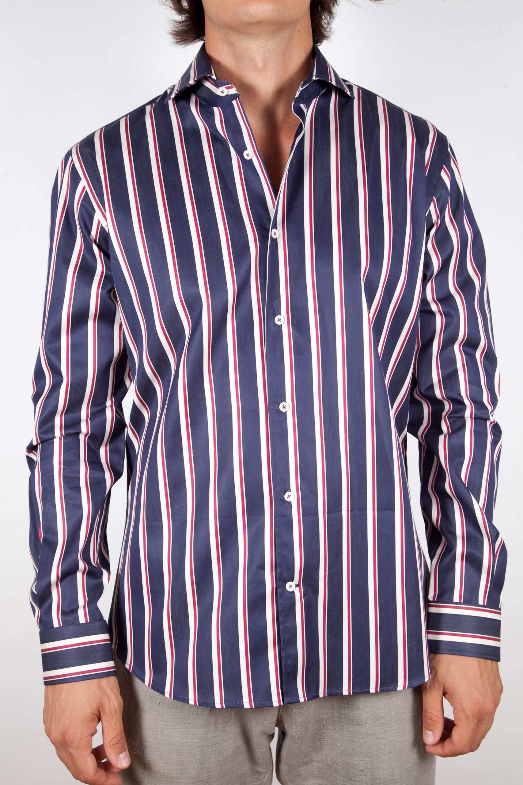 Del Siena Dynamic - Camicia a righe blu