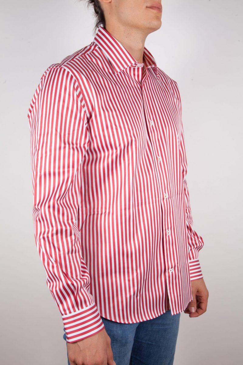 Camicia Righe Rossa-Bianca