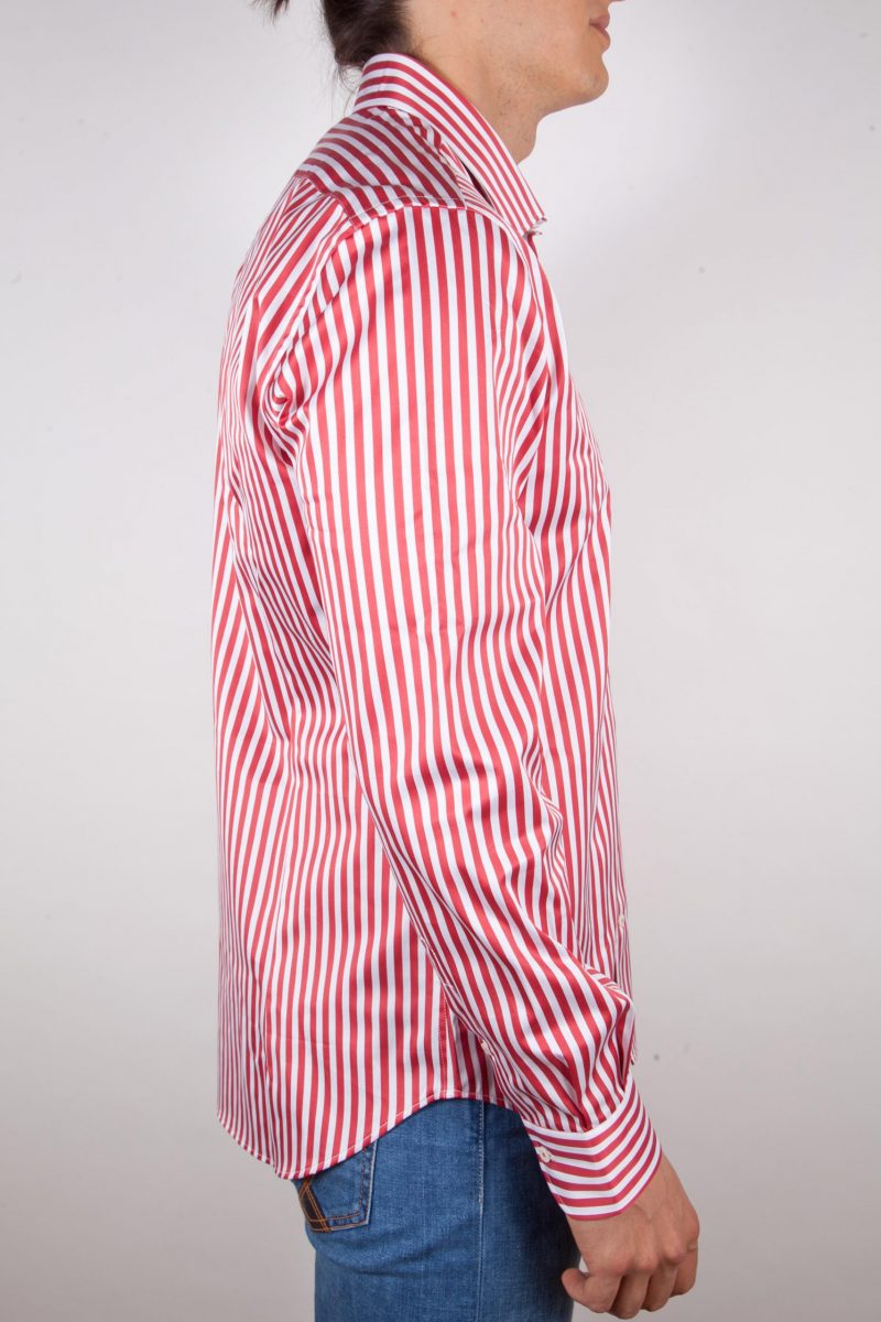 Camicia Righe Rossa-Bianca