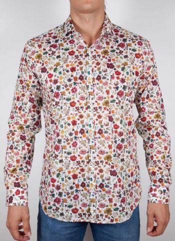 Camicia Fantasia Collo Morbido Multicolor