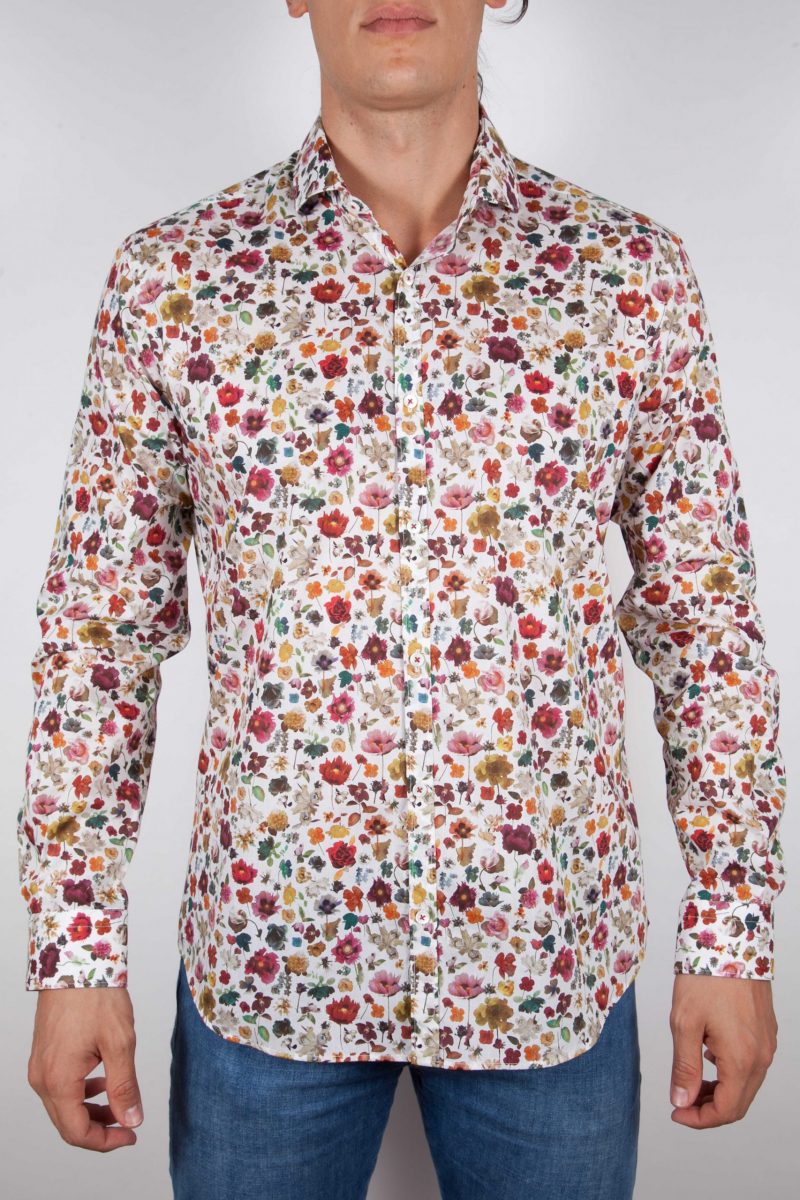 Camicia Fantasia Collo Morbido Multicolor