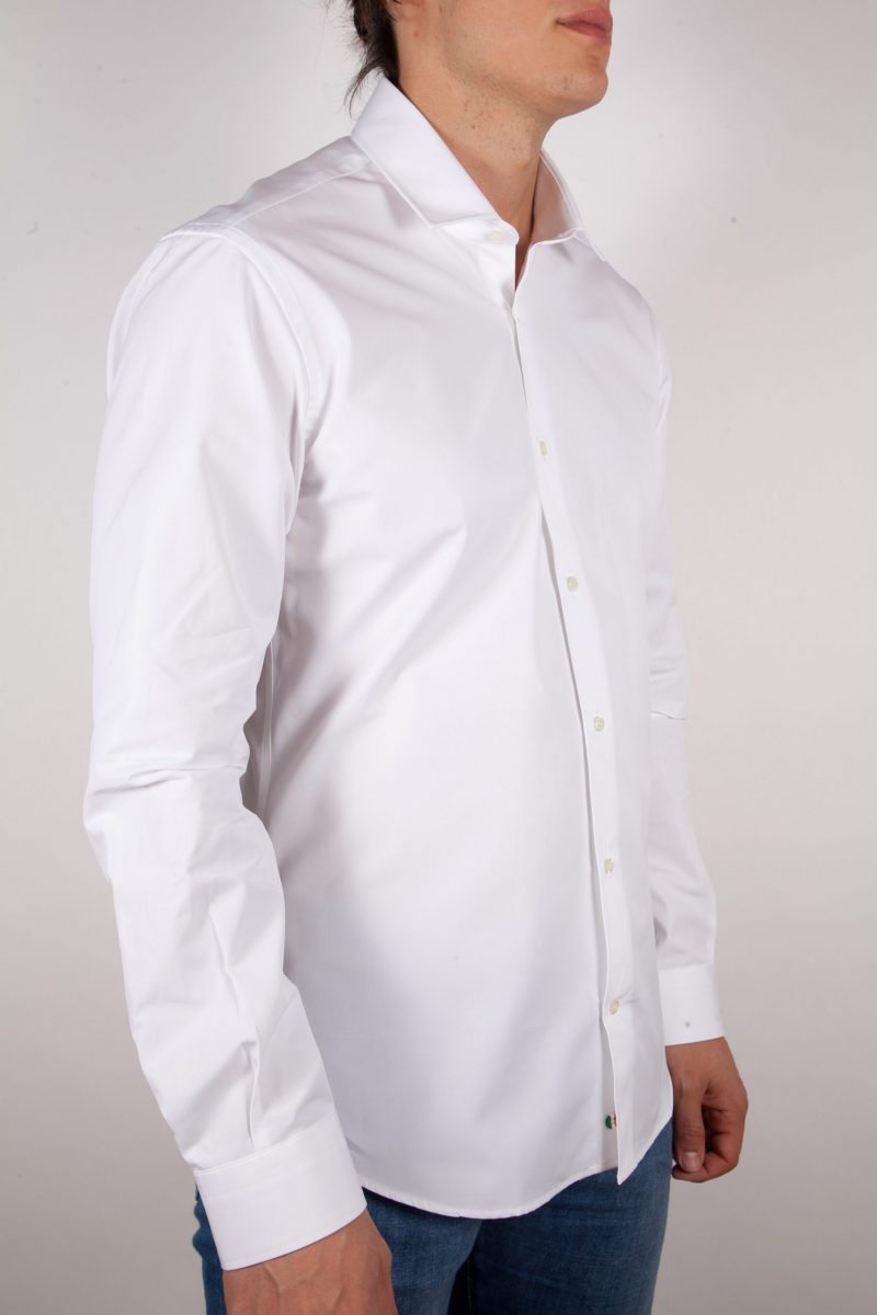 White-fashion shirt, Italian collar