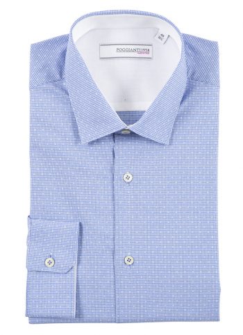 Camicia classica con inserti bianchi