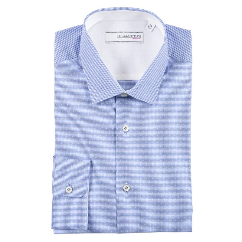 Camicia classica con inserti bianchi