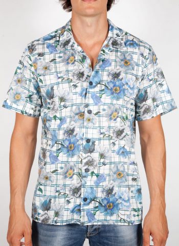 Patterned Shirt with Short Sleeve