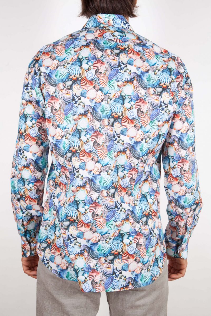 Patterned Shirt small Multicolor Collar