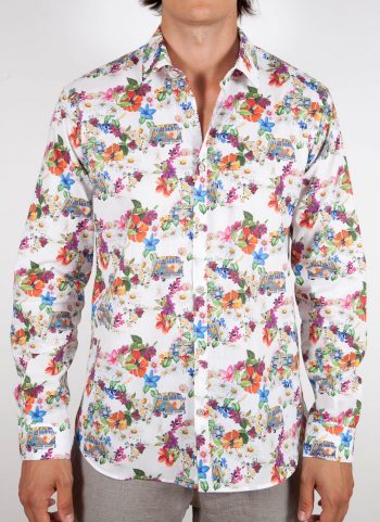 Camicia Fantasia Collo Italiano Piccolo 350-01