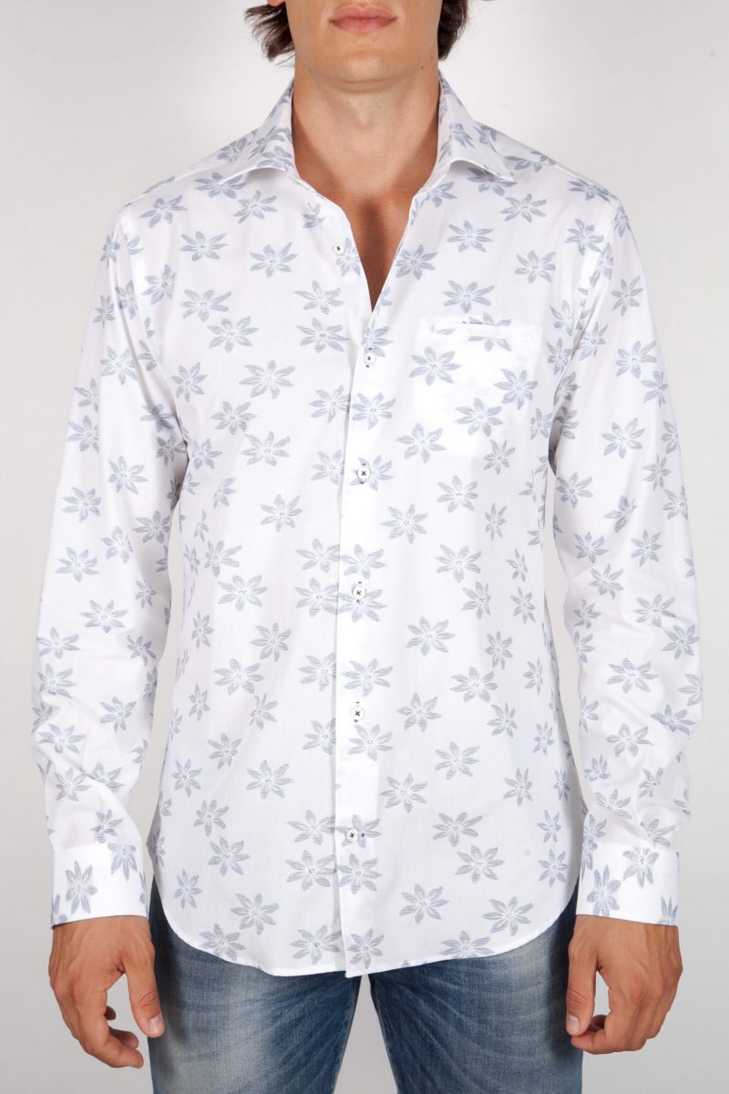 Patterned Shirt Italian Collar (Copia) (Copia) (Copia)