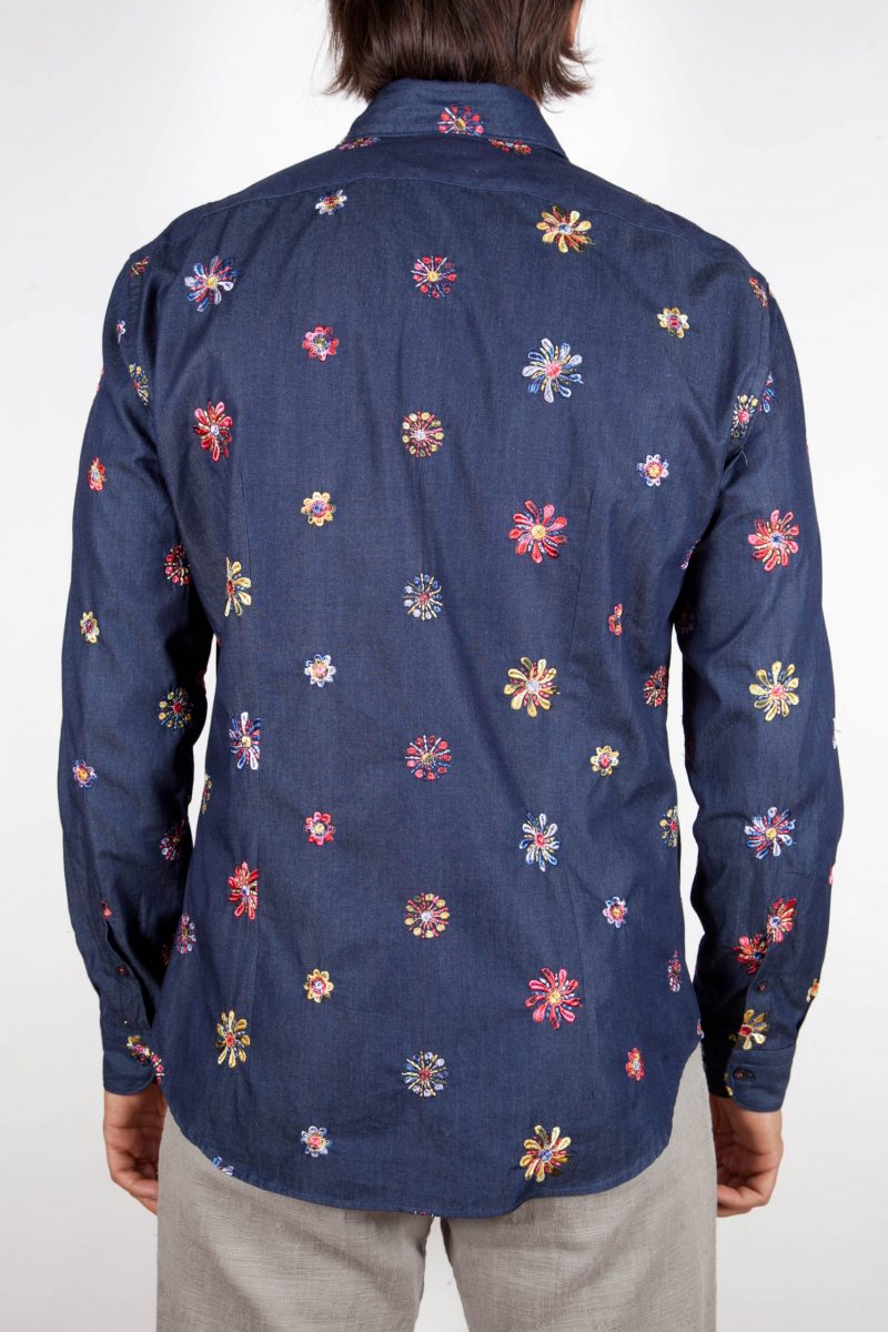 Cotton Shirt with Embroideries