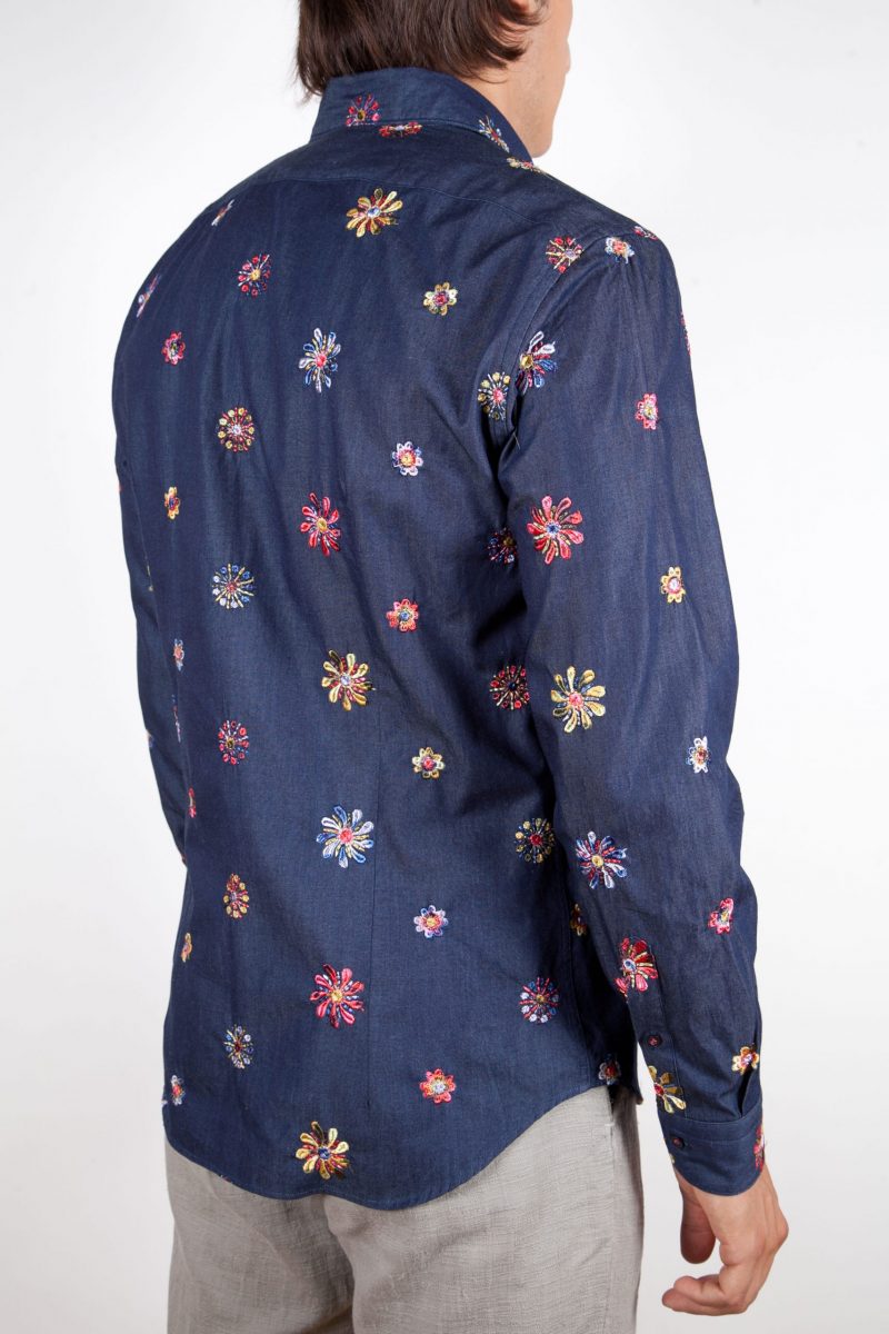 Cotton Shirt with Embroideries