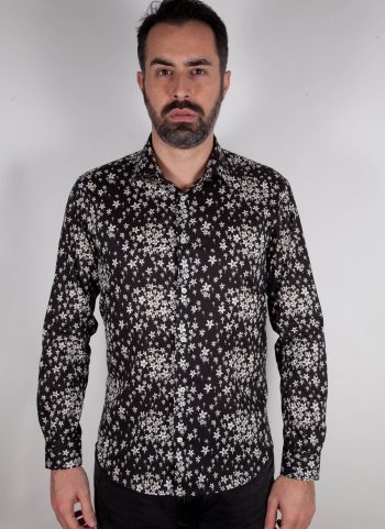 Camicia con stampa floreale FIRENZE-UBBF-555-02