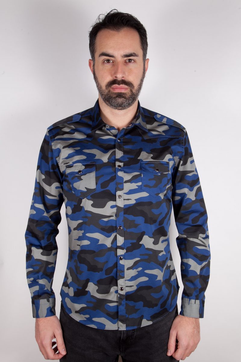 Camicia con stampa camouflage MARRADI-66-526-03