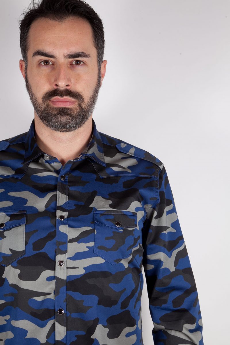 Shirt with camouflage print MARRADI-66-526-03