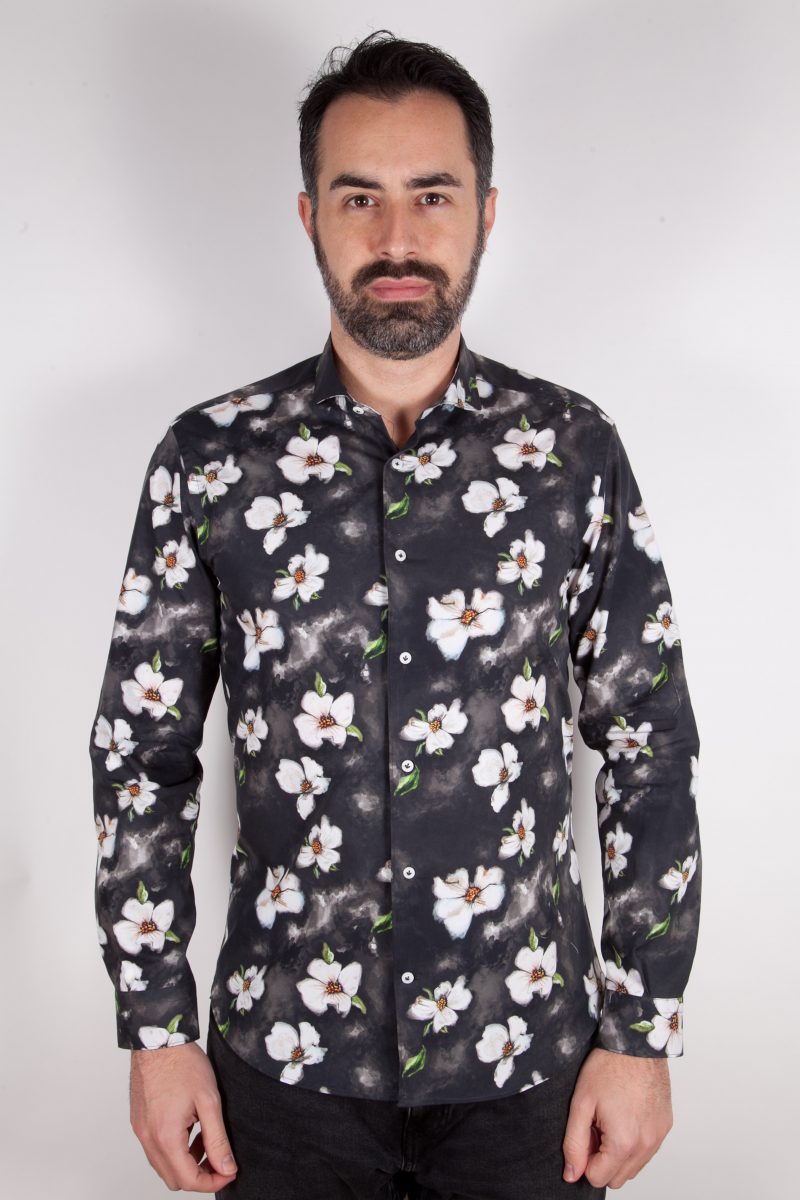 Camicia con stampa floreale FIRENZE-65F-550-01