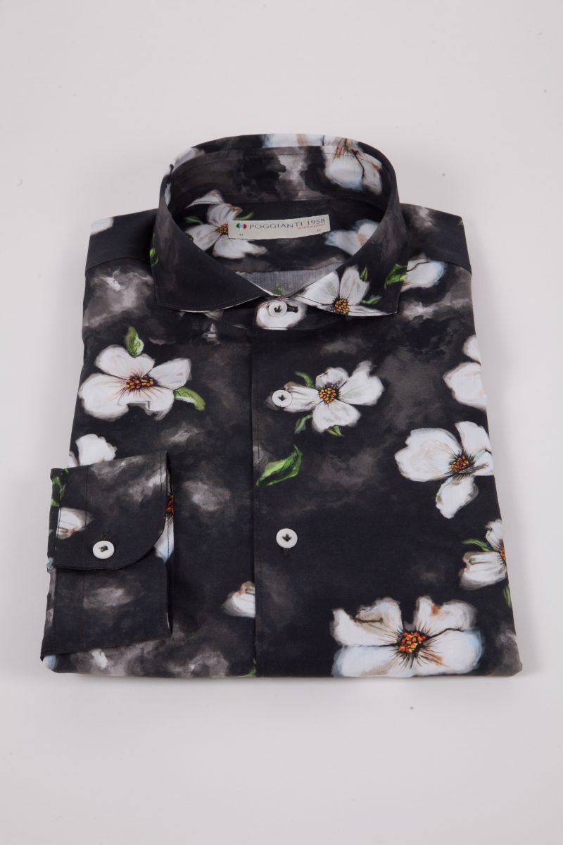 Shirt with floral printed FIRENZE-65F-550-01