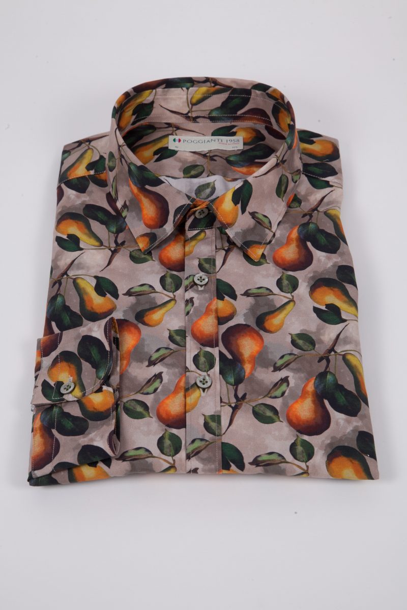 Camicia con stampa frutta PISA-66F-536-01