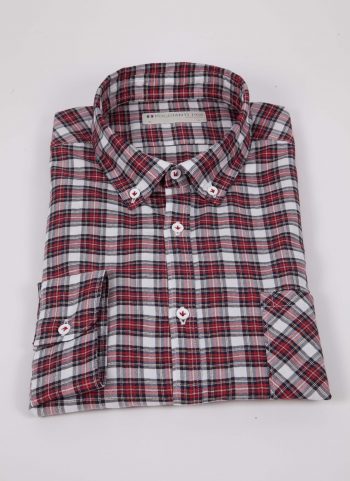 Camicia a quadri con tasca ARDENZA-64-574-01