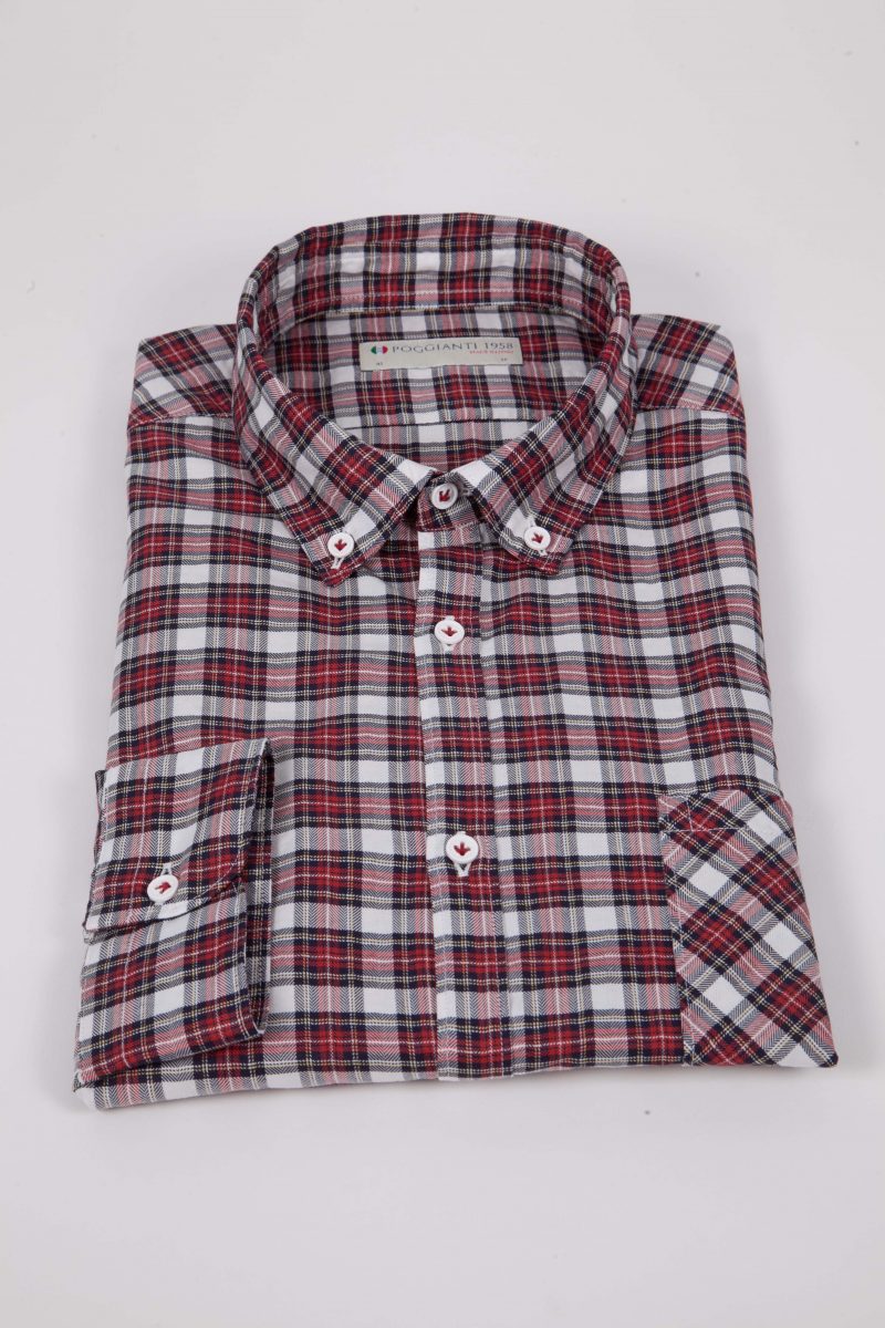 Camicia a quadri con tasca ARDENZA-64-574-01