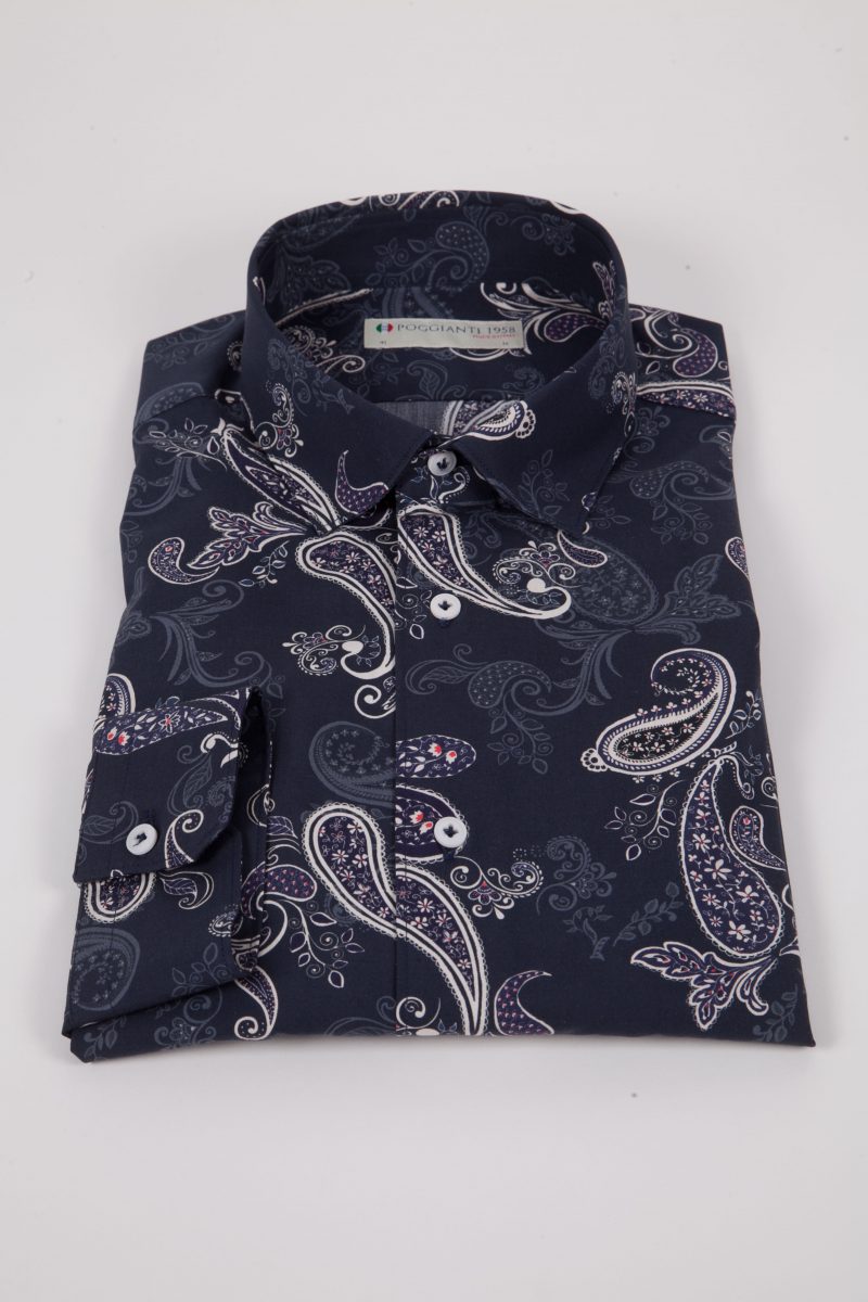Shirt with cachemire print FIRENZE-73-531-01
