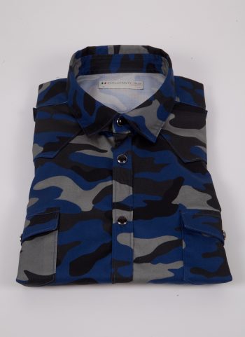 Camicia con stampa camouflage MARRADI-66-526-03