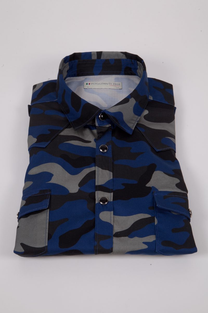 Camicia con stampa camouflage MARRADI-66-526-03