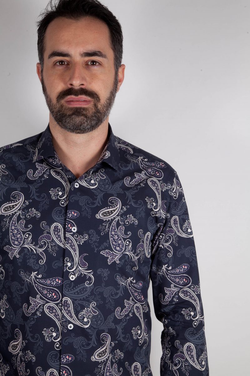 Shirt with cachemire print FIRENZE-73-531-01