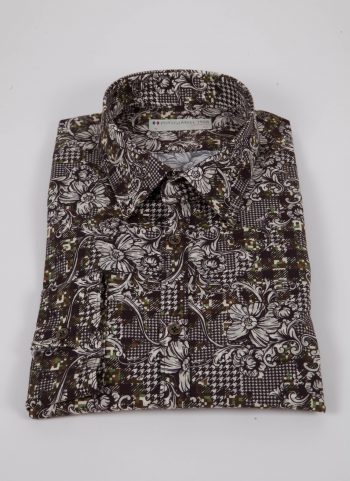 Shirt with camouflage print PISA-UBB-528-01