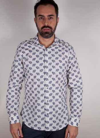 Shirt Fil Coupe with italian collar FIRENZE-61-507-01
