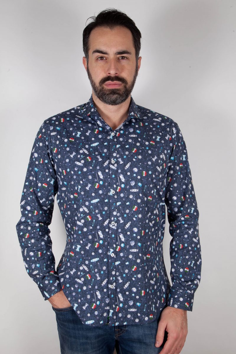 Shirt with print PISA-31F-524-01