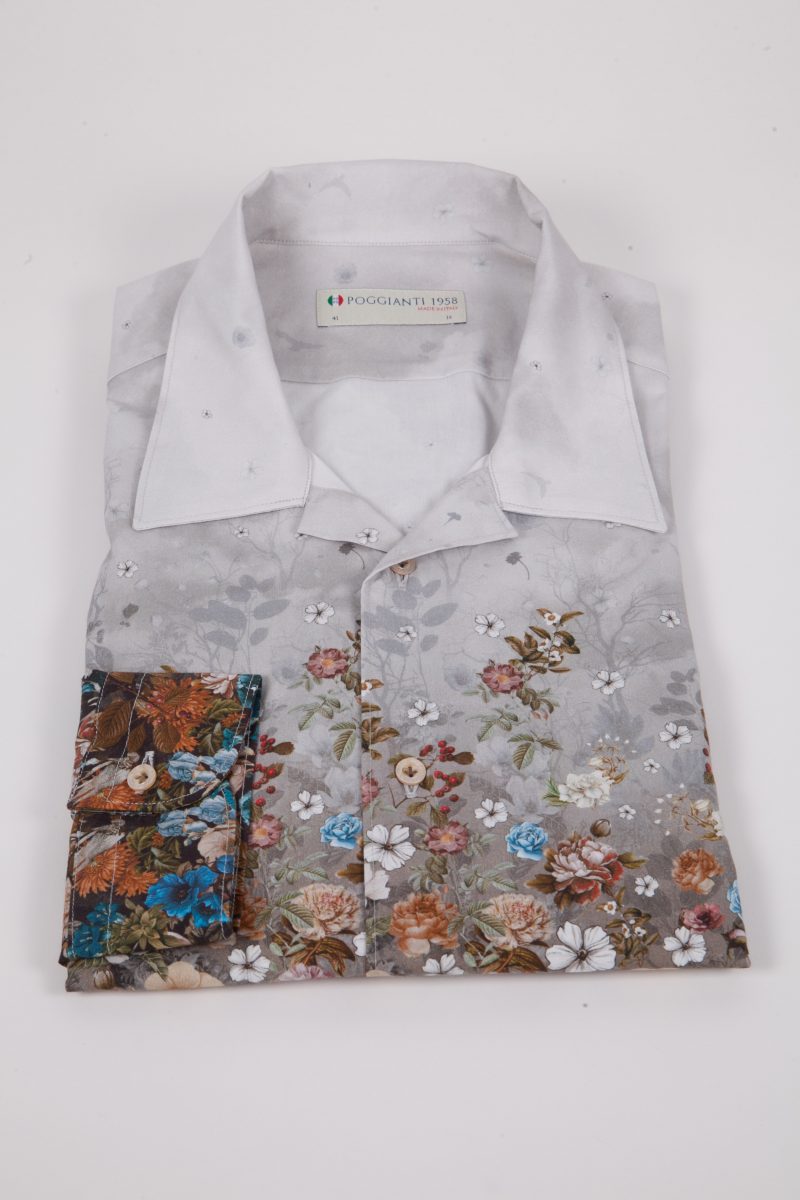 Camicia con stampa degrade' FIRENZE-66F-558-02