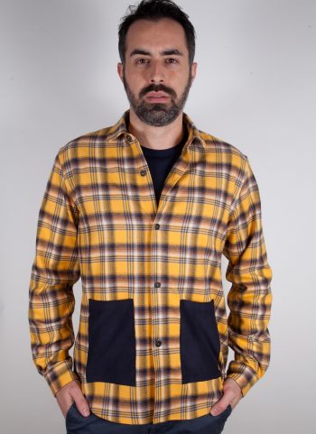 shirt in flannel with paintings LONDA-66-632