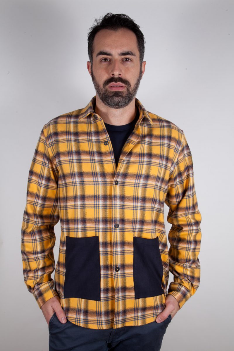 shirt in flannel with paintings LONDA-66-632