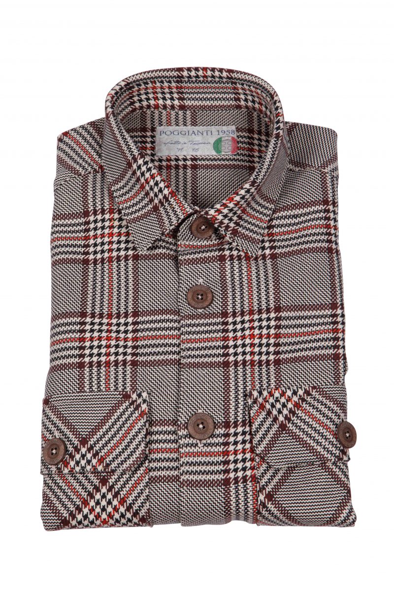 Oversize men's jacket shirt VOLTERRA-66F-201-01