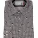 Camicia uomo stretch con stampa panda su pied de poule  GIOVI-95-174-01