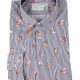 Camicia uomo stretch con stampa funghi su riga CALCI-73-136-01