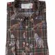 Men's stretch shirt with animal print PISA-64-175-03