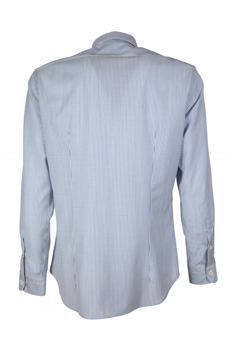 Men's striped shirt in REDA merino wool PISA-64-117-01