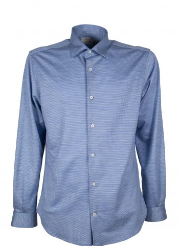 Pied de poule men's shirt on merino wool fabric FIRENZE-95F-121-02