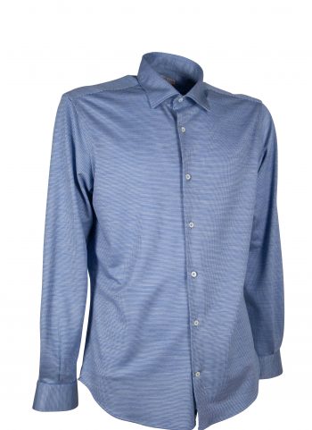 Pied de poule men's shirt on merino wool fabric FIRENZE-95F-121-02