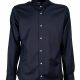 Men's plain blue merino wool REDA shirt FIRENZE-62F-115-04