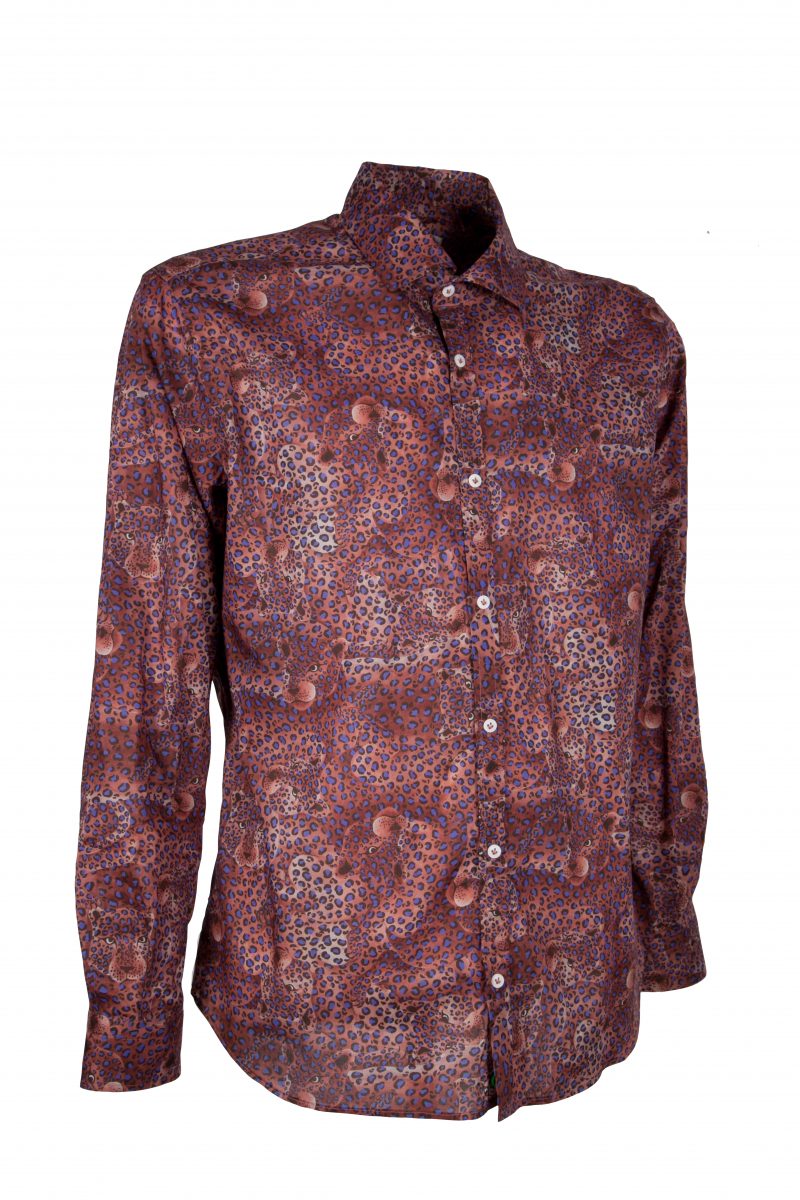 Men's patterned shirt in LIBERTY LONDON cotton PISA-60F-155-01