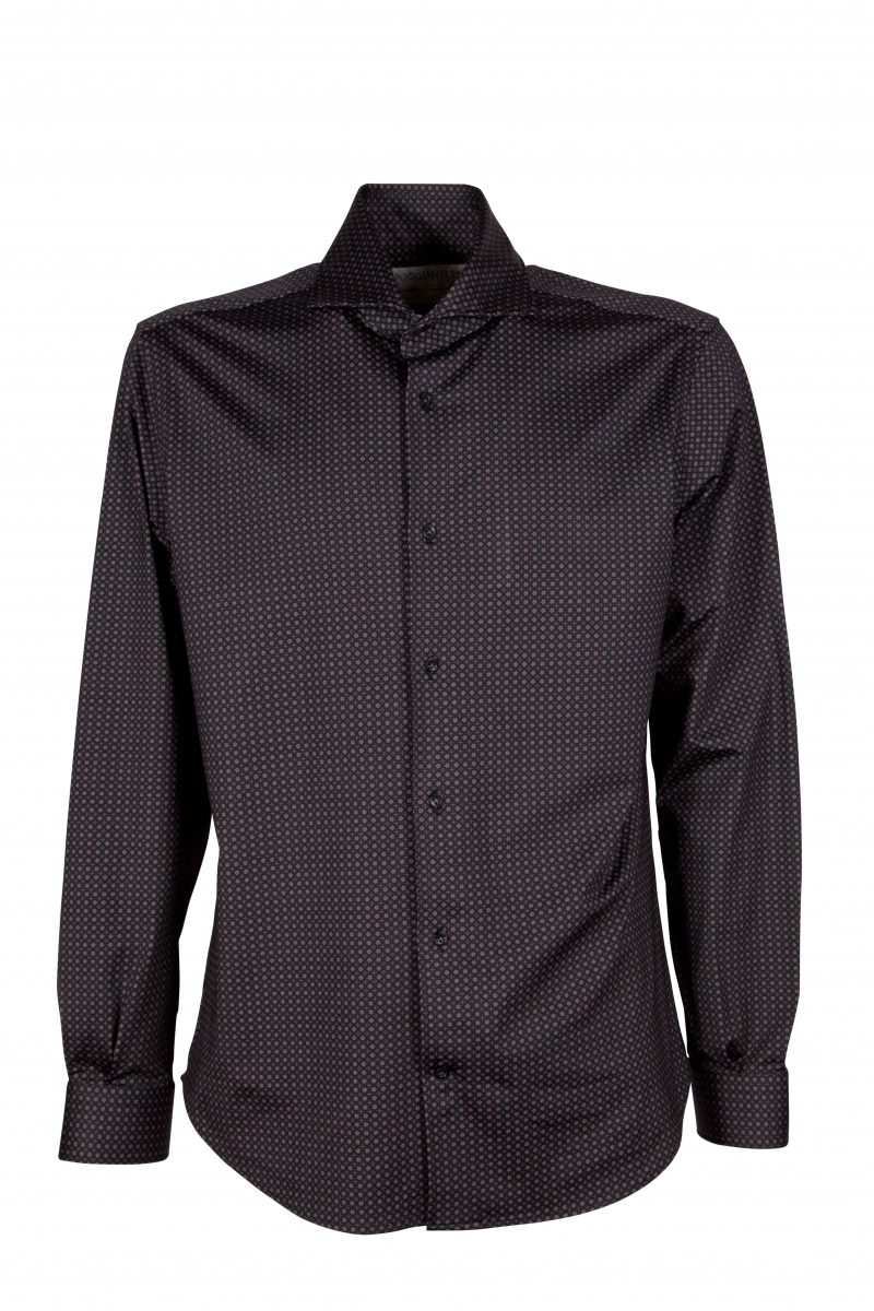 Camicia uomo in tessuto tecnico con stampa piccola  ACTIVE 31-187-03