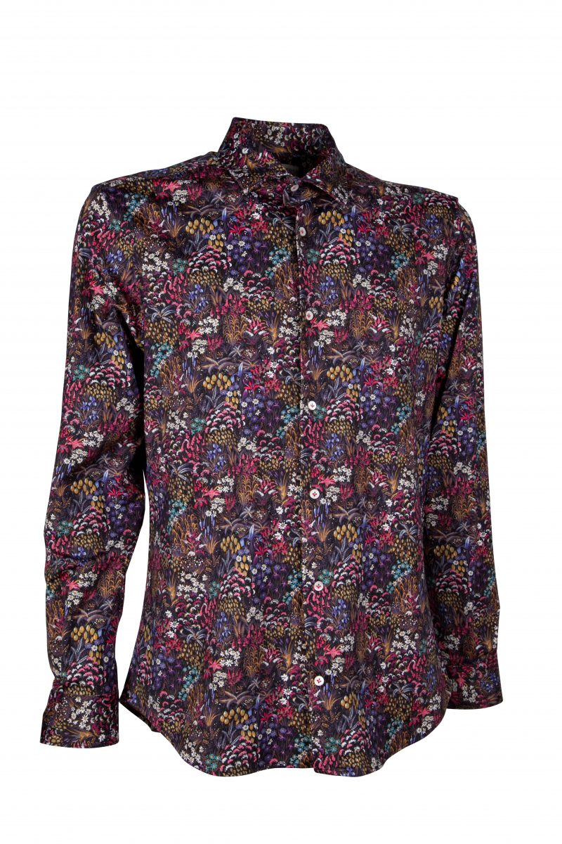 Active shirts for men in floral pattern ACTIVE-73-190-01