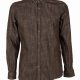 Men's military green denim shirt CHIUSI-66F-233-02